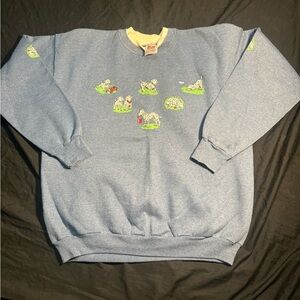 90s Vintage Dalmatian Dogs Graphic Crewneck